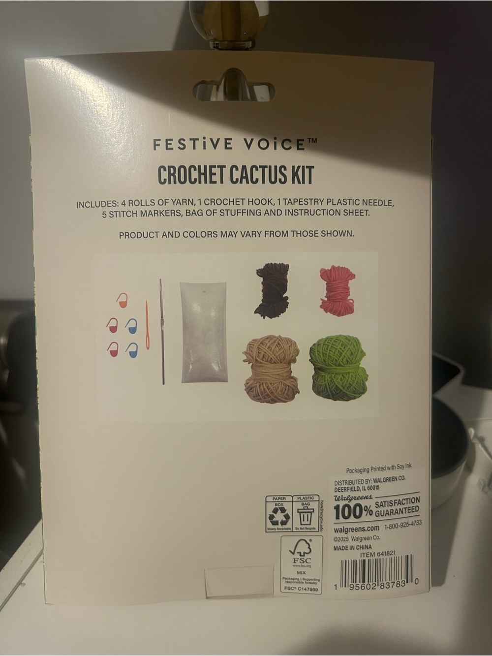 Crochet Cactus Kit - Green and Pink - Home Accents - Picture 6 of 6